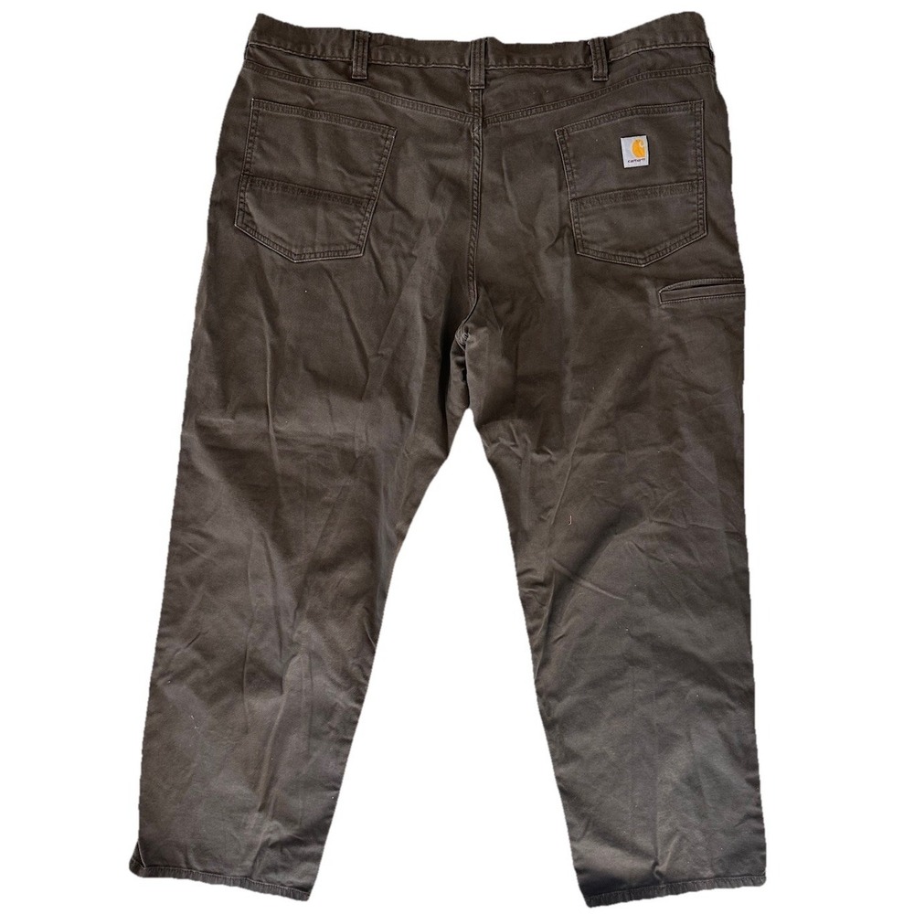 Carhartt Pants Brown Relaxed Fit Canvas Work Pants Mens Size 44 X 30 - Irregular - Picture 4 of 5